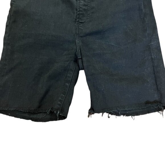 Denim Forum Lola bike short black cutoffs jean shorts Sz 29 excellent condition - Picture 5 of 10